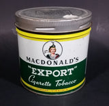 1940s Macdonald's Export Cigarette Tobacco Tin - Treasure Valley Antiques & Collectibles