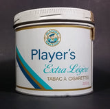 Vintage Late 1970s Player's Extra Light Cigarette Tobacco Tin (Was used as coin bank) - Treasure Valley Antiques & Collectibles