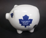 Toronto Maple Leafs NHL Ice Hockey White Ceramic Piggy Coin Bank - Official NHL Product - Treasure Valley Antiques & Collectibles