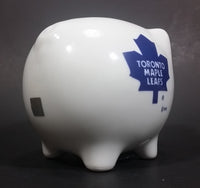Toronto Maple Leafs NHL Ice Hockey White Ceramic Piggy Coin Bank - Official NHL Product - Treasure Valley Antiques & Collectibles