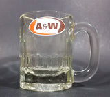 1970s A & W Allen & Wright Soda Pop Beverage Clear Glass Root Beer Mug - Treasure Valley Antiques & Collectibles