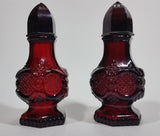 Vintage Avon Cape Cod Collection Ruby Red Salt & Pepper Shakers - Treasure Valley Antiques & Collectibles