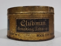 Antique Rock City Tobacco Clubman Cut Plug Smoking Pipe Tobacco Tin No Lid - Treasure Valley Antiques & Collectibles