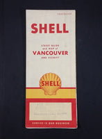 1956 Shell Street Guide and Map of Vancouver and Vicinity - Jim Menning Shell Service 41st & Dunbar