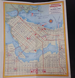 1956 Shell Street Guide and Map of Vancouver and Vicinity - Jim Menning Shell Service 41st & Dunbar - Treasure Valley Antiques & Collectibles