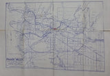 c. 1971 Fraser Valley Real Estate Board Map of The Western Portion Fraser Valley & Municipality of Langley - Treasure Valley Antiques & Collectibles