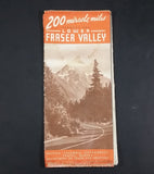 1950s 200 Miracle Miles Through The Lower Fraser Valley Tourism Pamphlet & Map - Travel Bureau of British Columbia - Treasure Valley Antiques & Collectibles