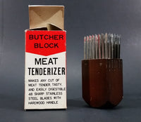 Vintage Mid-Century Our Own Import Japan Hand held Butcher Block Meat Tenderizer In Box - Treasure Valley Antiques & Collectibles