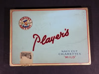 Vintage 1950s Player's 50 Navy Cut Cigarettes "MILD" Tin Case w/ partial Excise Tax Stamp - Treasure Valley Antiques & Collectibles