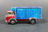 1967-1972 Lesney Matchbox No. 44 GMC Refrigerator Truck Red/Blue (Bumper, No Tow, w/ Door Stop) (A) - Treasure Valley Antiques & Collectibles