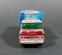 1967-1972 Lesney Matchbox No. 44 GMC Refrigerator Truck Red/Blue (Bumper, No Tow, w/ Door Stop) (A) - Treasure Valley Antiques & Collectibles