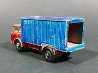 1967-1972 Lesney Matchbox No. 44 GMC Refrigerator Truck Red/Blue (Bumper, No Tow, w/ Door Stop) (A) - Treasure Valley Antiques & Collectibles