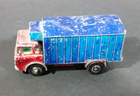 1967-1972 Lesney Matchbox No. 44 GMC Refrigerator Truck Red/Blue (Bumper, No Tow, w/ Door Stop) (A) - Treasure Valley Antiques & Collectibles