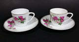Set of 2 Vintage Floral Pattern Teacup and Saucer - Made in China - Treasure Valley Antiques & Collectibles