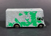 1960s Lesney Green Pickford Removal Van No. 46 - Missing Back Door - Paint Heavily Worn