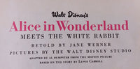 Walt Disney's Alice in Wonderland Meets The White Rabbit - Little Golden Books - 458-9 - Collectible Children's Book - "U Edition" - Treasure Valley Antiques & Collectibles