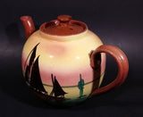 Very Rare 1940s Sailboat Torquay Mottoware Devon Teapot - Treasure Valley Antiques & Collectibles
