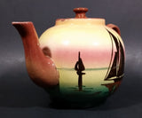Very Rare 1940s Sailboat Torquay Mottoware Devon Teapot - Treasure Valley Antiques & Collectibles
