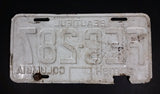 1972 Beautiful British Columbia White with Blue Letters Vehicle License Plate - Treasure Valley Antiques & Collectibles
