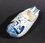 Delft Blue Style Dutch Windmill Decor Ceramic Clog Shoe Ash Tray - Treasure Valley Antiques & Collectibles