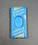 Vintage Gillette Blue Blades Pack w/ Used Blades Underneath - Treasure Valley Antiques & Collectibles