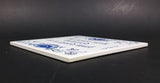 Vintage MOSA Holland Delft Blue "'it bêste stik húsried is in goed wiif" Frisian Ceramic Tile - Treasure Valley Antiques & Collectibles