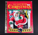 The Night Before Christmas - Little Golden Books - 450 - Collectible Children's Book - "D Edition" - Treasure Valley Antiques & Collectibles
