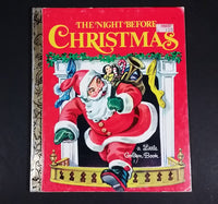 The Night Before Christmas - Little Golden Books - 450 - Collectible Children's Book - "D Edition" - Treasure Valley Antiques & Collectibles