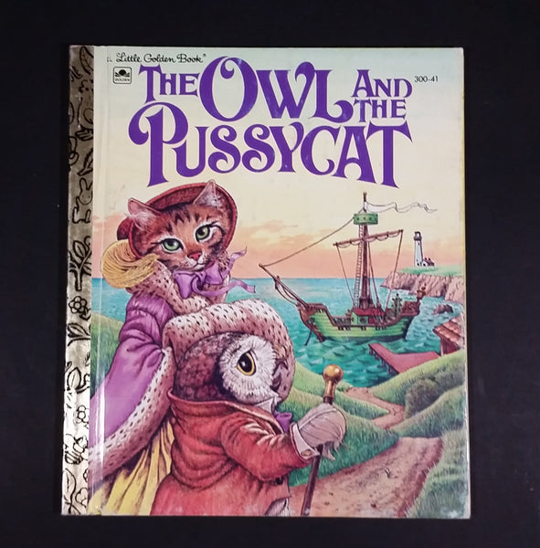 The Owl And The Pussycat - Little Golden Books - 300-41 - Collectible Children's Book - "B Edition" - Treasure Valley Antiques & Collectibles