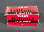Antique Gillette Thin Disposable Blades w/ Used Blade Storage Compartment - Treasure Valley Antiques & Collectibles
