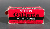 Antique Gillette Thin Disposable Blades w/ Used Blade Storage Compartment - Treasure Valley Antiques & Collectibles