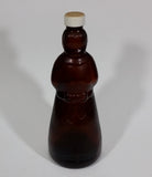 Vintage Late 1970s Mrs Butterworth Amber Glass Syrup Bottle No Label - White lid - Treasure Valley Antiques & Collectibles
