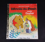 Walt Disney Winnie-the-Pooh Meets Gopher - Little Golden Books - 101-32 - Collectible Children's Book - Treasure Valley Antiques & Collectibles