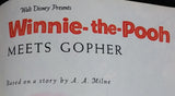 Walt Disney Winnie-the-Pooh Meets Gopher - Little Golden Books - 101-32 - Collectible Children's Book - Treasure Valley Antiques & Collectibles