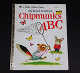 Chipmunk's ABC - Little Golden Books - 202-44 - Collectible Children's Book - "J Edition" - Treasure Valley Antiques & Collectibles