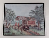 Vintage Kay Lamb Shannon "Martin's Garage" Country Scene Coca-Cola 7UP Double Cola Framed Print - Treasure Valley Antiques & Collectibles