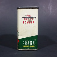 1950s Nabob Foods Vancouver Pure Curry Powder Spice Tin - Still has product inside