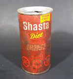 Vintage Rare Shasta Diet Valencia Orange Soda Pop Pull Tab Top 10oz Can Canada - Treasure Valley Antiques & Collectibles