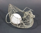 Antique 1940s Hen Shaped Wire Egg Basket - Treasure Valley Antiques & Collectibles