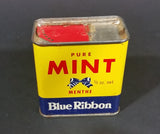 Vintage Blue Ribbon Pure Mint 1/2 oz Tin - Still Full - Vancouver Winnipeg Toronto - Brooke Bond Canada Limited - Treasure Valley Antiques & Collectibles