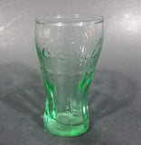 Cute Miniature Collectible Coca-Cola Coke Soda Beverage  3 1/8" Green Glass Cup - Treasure Valley Antiques & Collectibles