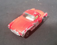 1980s Yatming Red 1957 Chevrolet Corvette w/ Opening Doors Diecast Toy Car No. 1079 - Treasure Valley Antiques & Collectibles