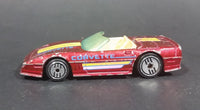 1988 Hot Wheels Chevrolet Corvette Convertible "Speed Fleet" Diecast Toy Car - Maroon - Treasure Valley Antiques & Collectibles