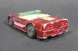 1989 Hot Wheels Speed Fleet Chevrolet Corvette Convertible Dark Red Die Cast Toy Car Vehicle - Treasure Valley Antiques & Collectibles