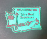 Washington "It's a Real Experience" State Shaped Fridge Magnet - "Magnetic Collectibles Ltd." - Treasure Valley Antiques & Collectibles