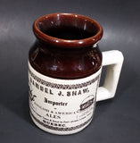 Vintage Samuel J. Shaw Importer English & American Ales Mug Stein 19th Century Reproduction - Treasure Valley Antiques & Collectibles