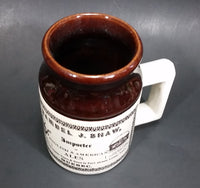 Vintage Samuel J. Shaw Importer English & American Ales Mug Stein 19th Century Reproduction - Treasure Valley Antiques & Collectibles