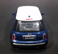 2008 New Ray Blue Mini Cooper 1:43 Scale Diecast Toy Car - Treasure Valley Antiques & Collectibles