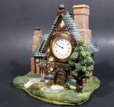Solina Quartz Decorative Cottage Station House Mantle Desk Clock - Thailand Movement - Treasure Valley Antiques & Collectibles
