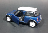 2008 New Ray Blue Mini Cooper 1:43 Scale Diecast Toy Car - Treasure Valley Antiques & Collectibles
